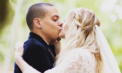 Evan Ross Releases Wedding Photos With Ashlee Simpson