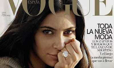 Kim Kardashian Goes Makeup-Free on the Cover of Vogue Spain
