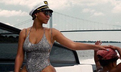 Beyonce and Blue Ivy Sport Matching Swimsuits During Summer Vacation