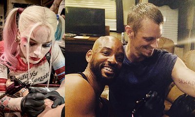 Margot Robbie and Will Smith Give Tattoos to David Ayer and Joel Kinnaman on 'Suicide Squad' Set
