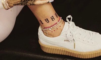 Rihanna Unveils New Tattoo Above Her Ankle