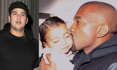 Rob Kardashian Shares Sweet Pic of Kanye and North West