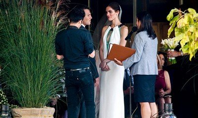 Hilary Rhoda Ties the Knot With Sean Avery