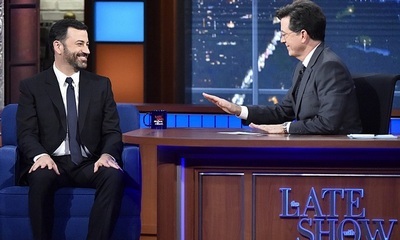 Stephen Colbert and Jimmy Kimmel Weigh In on Late-Night Show Feud