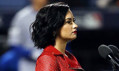 Video: Demi Lovato Belts Out National Anthem at World Series