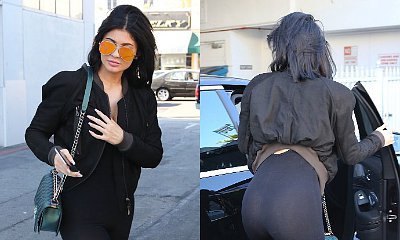 Kylie Jenner Flaunts Bare Butt in See-Through Jumpsuit