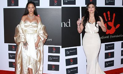 Rihanna Glowing in Gold, Kylie Jenner Beautiful in White at 2015 Diamond Ball