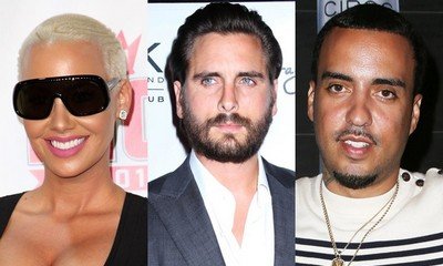 Amber Rose Hangs Out With Kardashian Exes Scott Disick and French Montana