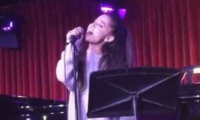 Ariana Grande Sings Broadway Songs While Playing Surprise Performance