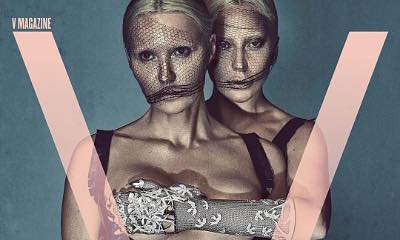 Bold Lady GaGa Grabs Woman's Bare Breast in New V Magazine Cover