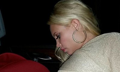 Coco Austin Awkwardly Breastfeeds Her Baby in Her Car Seat