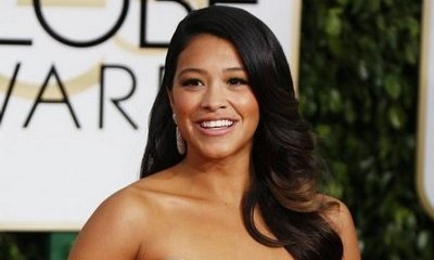 Gina Rodriguez Offers Her Golden Globe Dress to a Fan for Prom