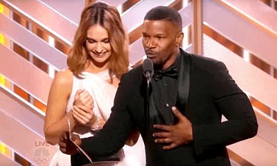 Golden Globes 2016: Jamie Foxx Pokes Fun at Steve Harvey Gaffe, Announces the Wrong Winner