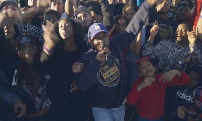 Kendrick Lamar Raps 'Alright' With Compton Residents in New Grammys Promo