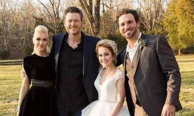 Blake Shelton and Gwen Stefani Get Lovey Dovey at RaeLynn's Wedding