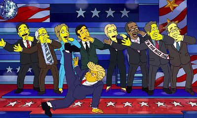 Donald Trump, Hillary Clinton Live in Peace in 'The Simpsons' Clip