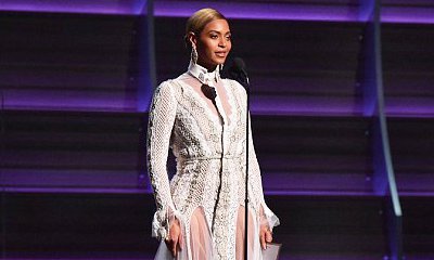 Grammy Awards 2016: Beyonce Stuns in Sheer Dress During Surprise Appearance