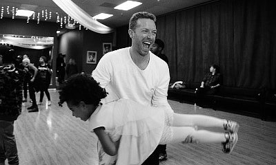 Take a Look at These Cute Photos of Chris Martin and Blue Ivy at Superbowl Rehearsal