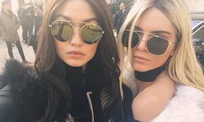 Kendall Jenner and Gigi Hadid Swap Hair Colors for Balmain in Paris