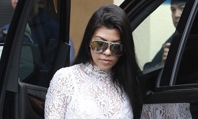 Kourtney Kardashian Flashes Bra in Lace Top at Church Service. Inappropriate?