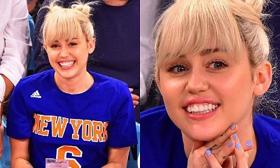 Miley Cyrus Shows Off Engagement Ring at Knicks vs. Cavaliers Game