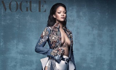 Rihanna Flashes Major Cleavage and Booty in Vogue Photoshoot