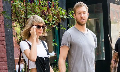 Taylor Swift Kisses Calvin Harris at His Gig in Las Vegas