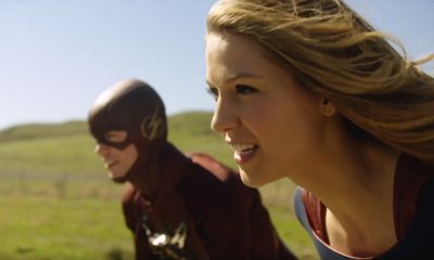 The Flash Races Against Supergirl in New Crossover Promo