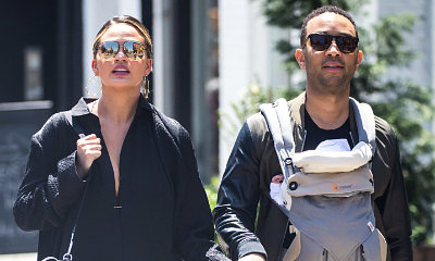 Chrissy Teigen and John Legend Take a Stroll With Daughter Luna, Model Calls Her Husband a 'DILF'