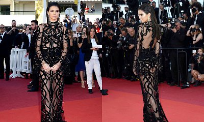 Kendall Jenner Flashes Boobs and Butt Cheeks in Sheer Dress at Cannes