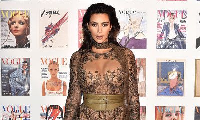 Kim Kardashian Shows Off Her Curves in Flesh-Baring Outfit at Vogue 100 Festival in London