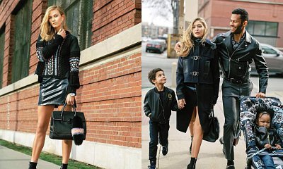 Karlie Kloss and Gigi Hadid Play Stylish Moms in Versace's Fall 2016 Campaign