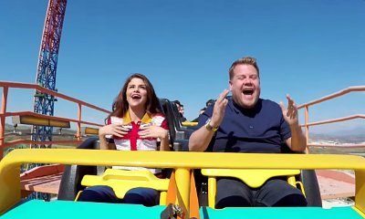 Selena Gomez and James Corden Sing on a Roller Coaster for Carpool Karaoke