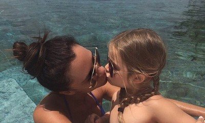 Victoria Beckham Kisses Daughter Harper on the Lips, Fans Flip Out