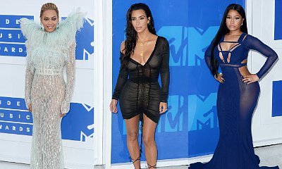 MTV VMAs 2016: Beyonce Is Snow Queen, Kim Kardashian and Nicki Minaj Show Skin on Red Carpet