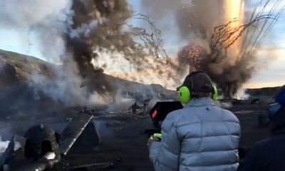 Watch This Epic Explosion in New 'Transformers: The Last Knight' On-Set Video