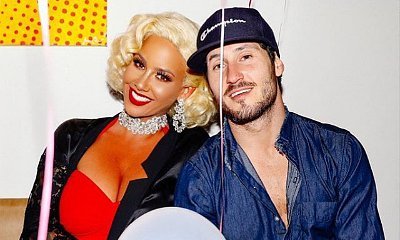 Amber Rose Cozying Up to 'DWTS' Pro Val Chmerkovskiy at Her Birthday Party