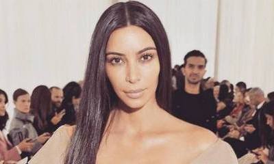 Kim Kardashian Is Bare-Faced Beauty at Balenciaga Show During Paris Fashion Week
