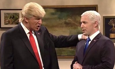 Alec Baldwin's Donald Trump Mocks Mike Pence-'Hamilton' Drama on 'SNL'
