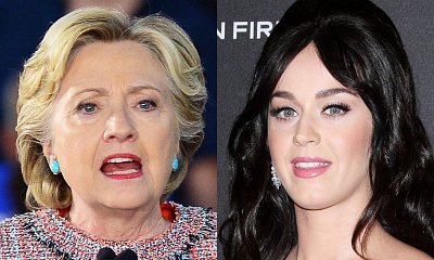 Hillary Clinton Presents Katy Perry With Award During Surprise Appearance at UNICEF Gala