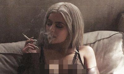 Kylie Jenner Is Literally Smoking as She Flashes Pierced Nipples in Sheer Bra. See the Snaps!