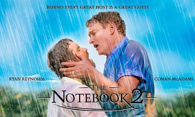 Ryan Reynolds and Conan O'Brien Kiss in 'The Notebook' Spoof