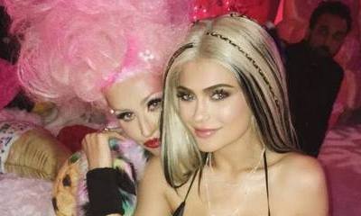 'Dirrty' Kylie Jenner Makes Out With Christina Aguilera at the Singer's Birthday Party