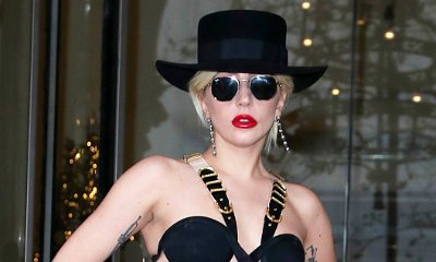 Lady GaGa Steps Out in Bizarre Tiny Bra and Very High Heels in London