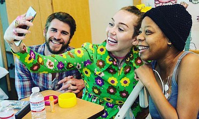 Miley Cyrus and Liam Hemsworth Surprise Young Fans at Children's Hospital