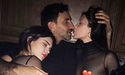 Bella Hadid Gets Frisky in Threesome Photo With Kendall Jenner and Riccardo Tisci