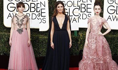 Golden Globes 2017: Felicity Jones, Mandy Moore, Lily Collins Stun on Red Carpet