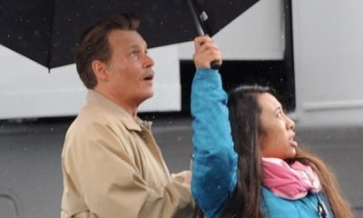 Johnny Depp Sports Mustache in New 'LAbyrinth' Set Photos