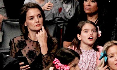 Katie Holmes and Suri Cruise Have Mother-Daughter Date at Lakers Game