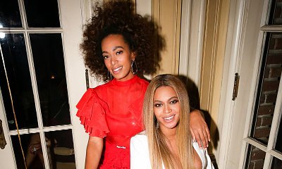 Pregnant Beyonce Sports Sexy Plunging White Gown at Solange's Private Grammy After-Party